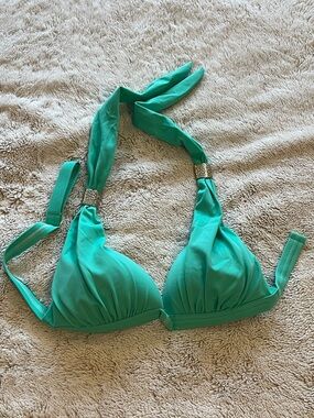 VENUS Goddess Teal Triangle Halter Bikini Top size A